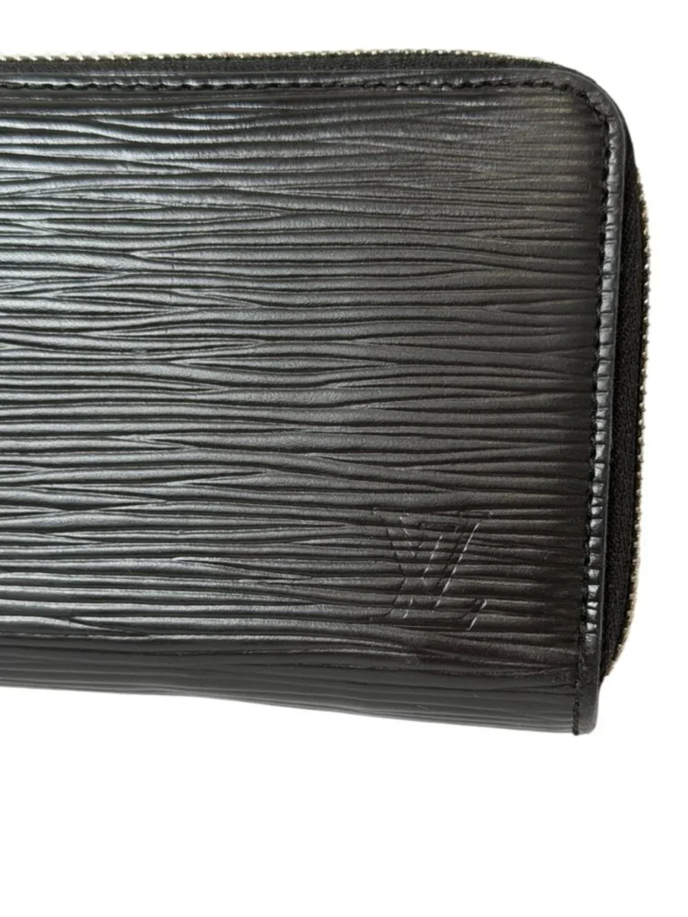 Louis Vuitton 2015 France Black Epi Leather Zippy Wallet